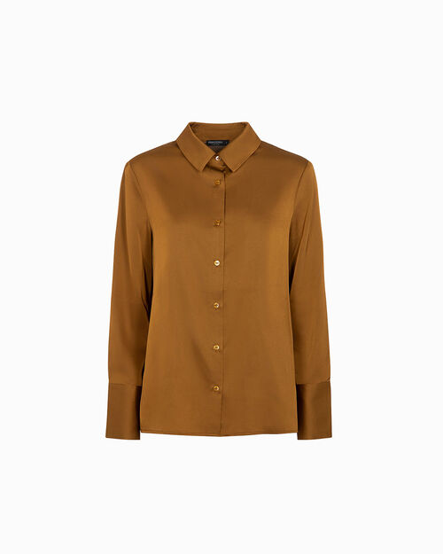 Camisa &oacute;xido con detalles refinados, RUST