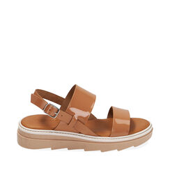 WOMEN SHOES WEDGE PE-PATENT NUDE, Primadonna, 214304549VFNUDE036, 001a