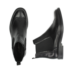 Chelsea boots neri in vera pelle, Stivaletti, 147729508PENERO036, 003 preview