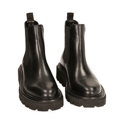 Stivaletti Chelsea neri in pelle, Primadonna, 22S211318PENERO035, 002 preview