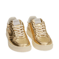 Sneakers en laminé platine, semelle 4 cm , Primadonna, 20F999215LMPLAT035, 002a