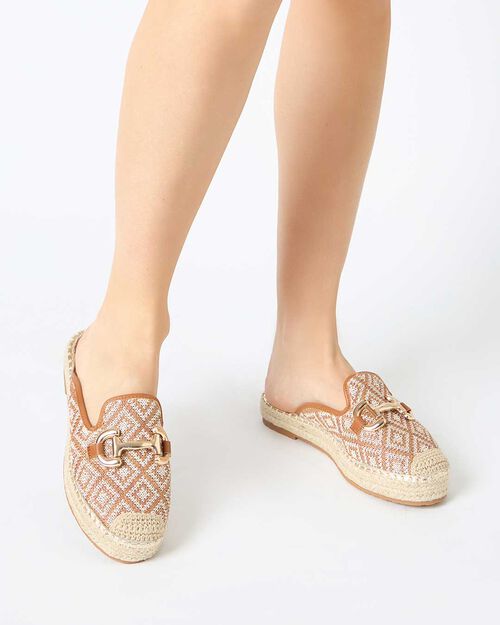 WOMEN SHOES SABOT RAFIA COBE, MULTI COLOR