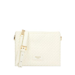 Mini sac à main femme blanc tressé, Primadonna, 255701398EIBIANUNI, 001a
