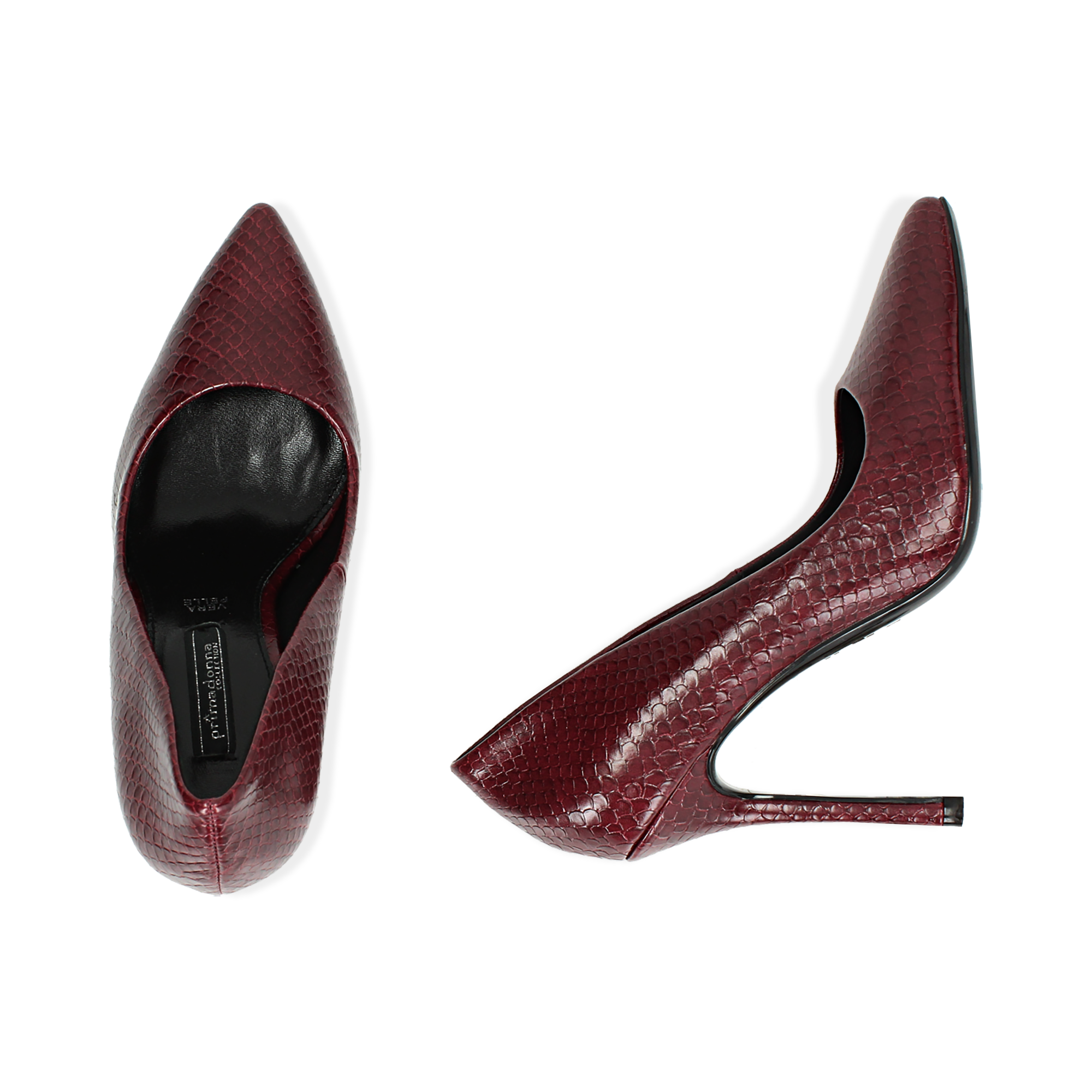 scarpe donna OLGA RUBINI decollete bordeaux vernice BR146 - ZOOODE.COM