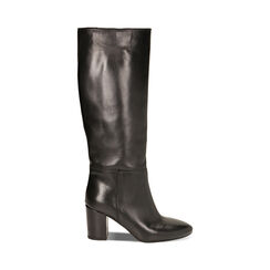 WOMEN SHOES BOOTS LEATHER NERO, Primadonna, 22A540701PENERO035, 001a