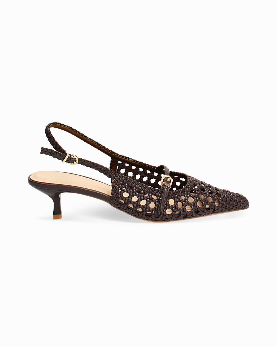 Décolleté testa di moro tacco 4,5 cm
