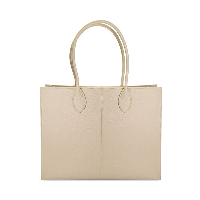 Borsa a spalla panna in pelle, Primadonna, 22U309908PEPANNUNI