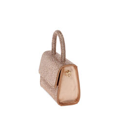 Sac à main rose-doré avec des pierres, 235125524LPRAORUNI, 002a