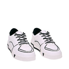 Zapatillas blanco-negro, 230111302EPBINE037, 002a