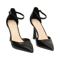 Décolleté open shank donna nere, tacco 10 cm, Primadonna, 254934201EPNERO037, 003 preview