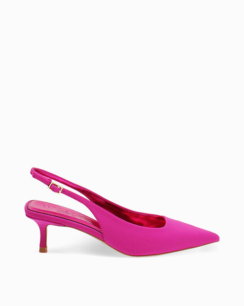 D&eacute;collet&eacute; fucsia tacco 5 cm, FUCHSIA