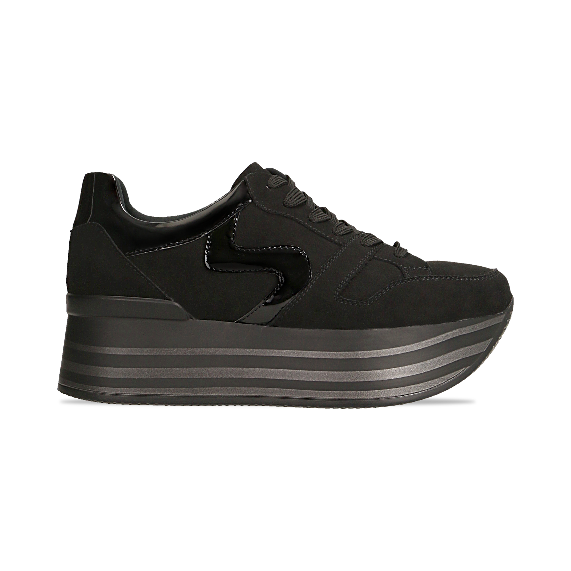 Sneakers Nere Donna Tacco Alto - Cod. 122800321MFNERO | Primadonna  Collection
