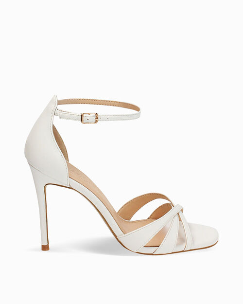 Sandali bianchi con tacco 10 cm