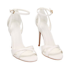 Sandalias con tacón blancos, Primadonna, 232107303EPBIAN035, 002a