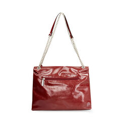 Borsa a spalla bordeaux con catena, Primadonna, 265700583EUBORDUNI, 004 preview