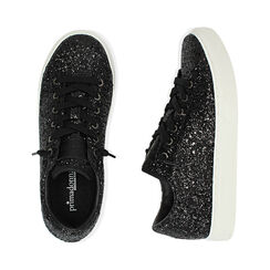 Sneakers noires glitter, Soldés, 162600308GLNERO036, 003 preview