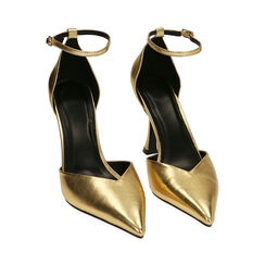 Décolleté oro laminato, tacco 9,5 cm , Special Price, 202188216LMOROG038, 002 preview