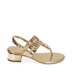 ZAPATOS SANDALIA LAMINADO OROG, 214946605LMOROG038, 001a