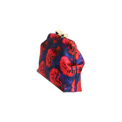 Pochette blu-rosso a fiori con tracolla removibile, Primadonna, 275126492RSBLROUNI, 003 preview