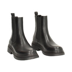 Boots Beatles noirs avec talon de 4,5 cm, Primadonna, 262810214EPNERO035, 003 preview
