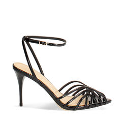 Sandales noires talon 9 cm, Primadonna, 272192713VENERO035, 001a