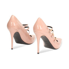 Décolleté nude con tacco 10 cm in vernice, Primadonna, 262130604VENUDE035, 004 preview