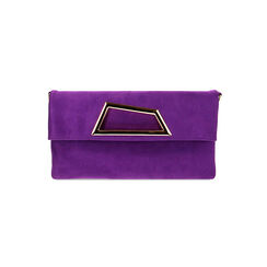 Pochette viola in microfibra, Primadonna, 225135993MFVIOLUNI, 001 preview
