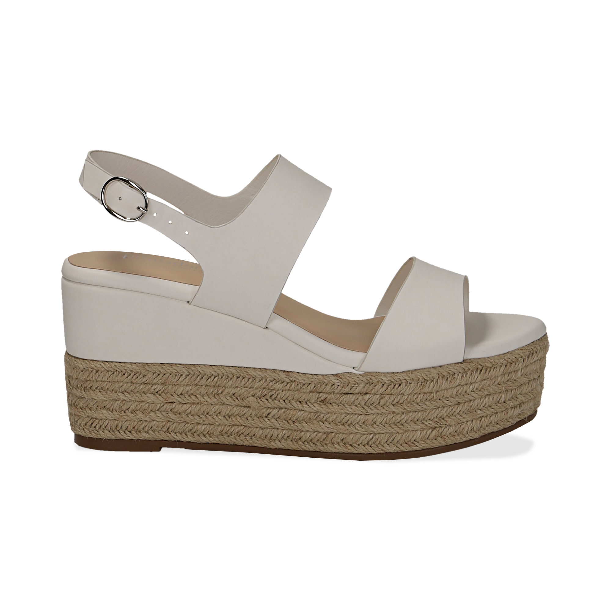 Sandali con plateau nel colore bianco per donna | FASHIOLA.it