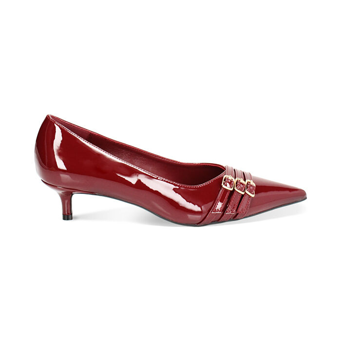 Décolleté cherry in vernice, tacco 4,5 cm, Primadonna, 244945845VECHER035