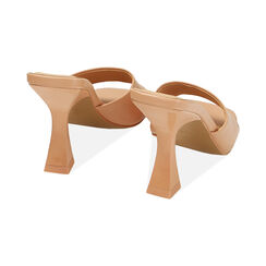 Mules nude, tacco 9,5 cm, Primadonna, 214925607EPNUDE039, 003 preview