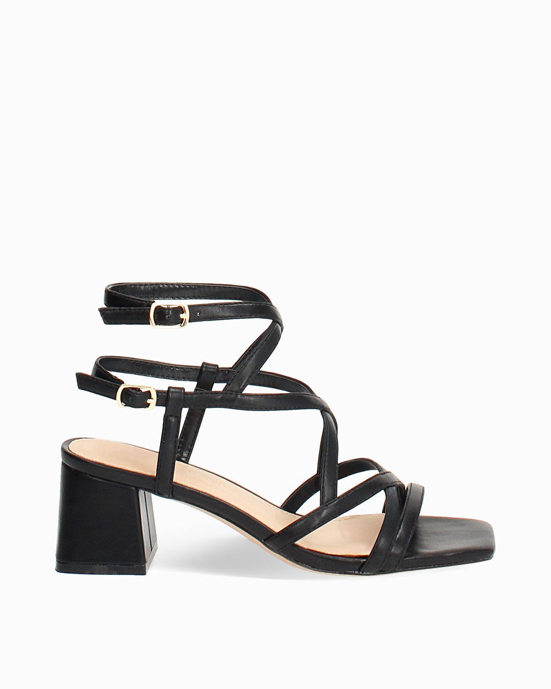 Sandali neri tacco 5,5 cm