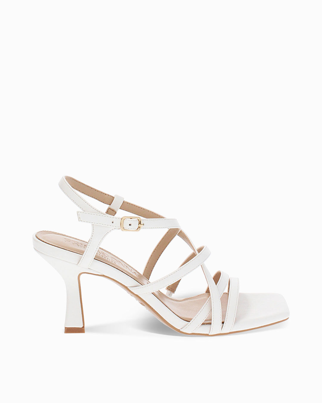 Sandali bianchi tacco 7,5 cm