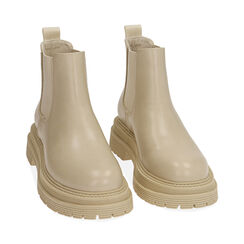 Chelsea boots panna, tacco 5 cm , Primadonna, 200611251EPPANN035, 002 preview