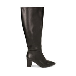 Stivali neri, tacco colonna 7 cm, Primadonna, 223026301EPNERO037, 001a