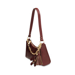 Mini bag bordeaux con ciondoli, Primadonna, 26D519928EPBORDUNI, 003 preview