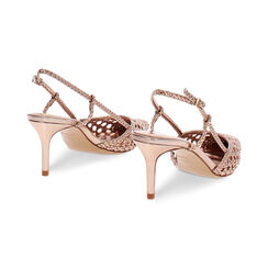 Escarpin slingback rose-dor&eacute; talon 7 cm, Primadonna, 272103536LIRAOR035, 004 preview
