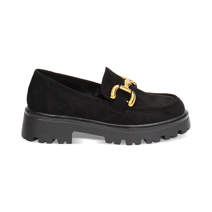 Mocassin noir haut microfibre Primadonna Collection