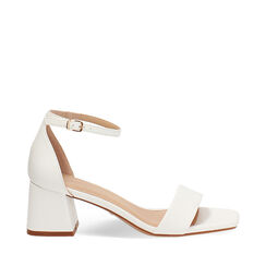 Sandales blanches talon 5,5 cm, Primadonna, 274981301EPBIAN035, 001a