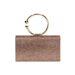 Mini bolso de mujer rosa dorado en laminado con piedras, Primadonna, 255102425LPRAORUNI, 004 preview
