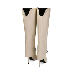 Stivali panna con catena, tacco 10,5 cm, Primadonna, 222186178EPPANN035, 003 preview
