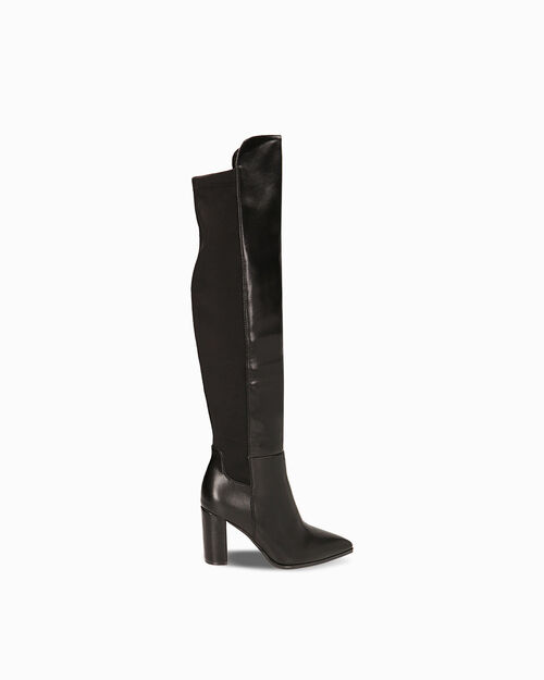 CHAUSSURES POUR FEMMES BOTTE AU CUISSES, BLACK