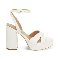 Sandale à talon femme blanche décontractée, Primadonna, 252723513EPBIAN036, 001 preview