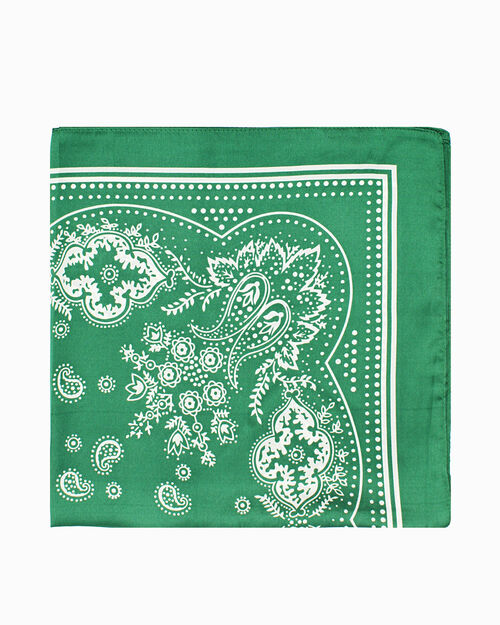 Foulard da donna verde a fantasia, 
