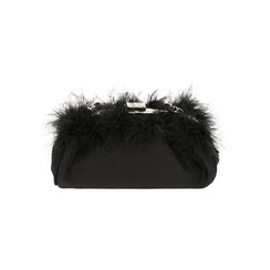 Sac à bandoulière noir orné de plumes, Primadonna, 205124500LYNEROUNI, 003 preview