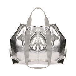 Borsa a spalla argento laminato, Primadonna, 212392506LMARGEUNI, 003 preview