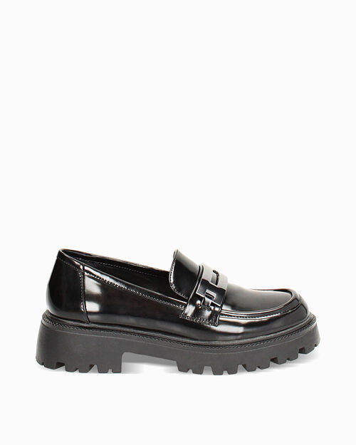 ZAPATOS MOCASIN SINTETICO EROSIONADA NER, BLACK