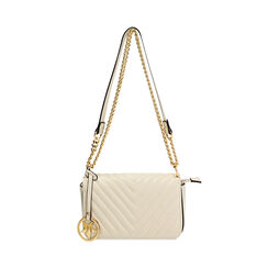 Borsa a tracolla panna con dettagli sofisticati, Primadonna, 265700970EPPANNUNI, 001 preview