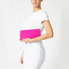 Pochette donna fucsia in tessuto, Primadonna, 255126220LYFUCSUNI, 002a
