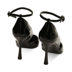 WOMEN SHOES OPEN SHANK NAPLACK NERO, Primadonna, 222100902NPNERO035, 003 preview