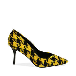 Décolleté nero/giallo pied-de-poule, Special Price, 182162811TSNEGI037, 001a